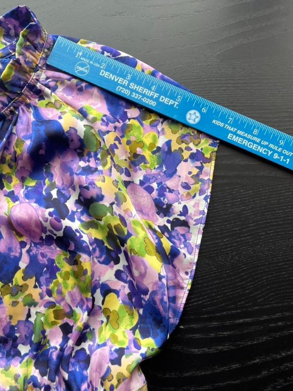 VIBRANT WATERCOLOR FLORAL BLOUSE - Picture 4 of 8